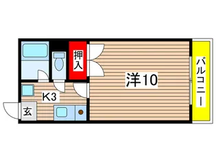 ム-ニ-朝日NO.2【2階】の間取り