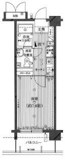 グランド・ガーラ南大井【4階】の間取り