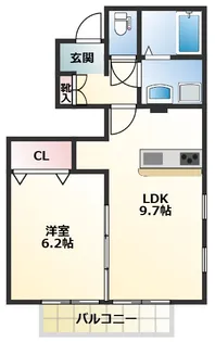 エルメゾン府中【1階】の間取り