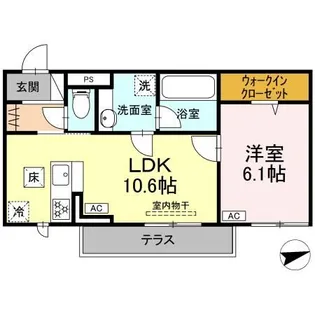 Belle Demeure【1階】の間取り