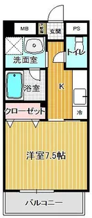プテイソール【4階】の間取り