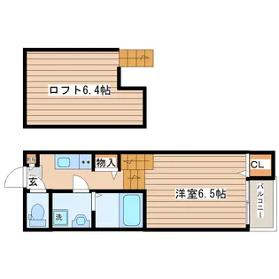 ハーモニーテラス西中田II【1階】の間取り
