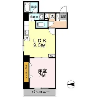 メディウス浅草橋【5階】の間取り