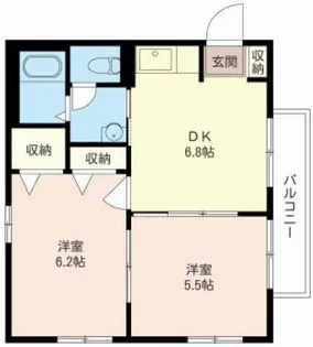 サニーコート【1階】の間取り