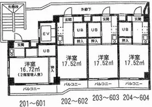 マーレルーチェ【6階】の間取り