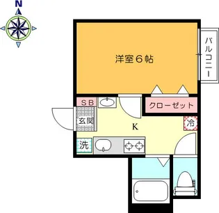 カーサ エステーラ【4階】の間取り