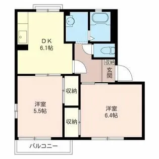 リバティIII【1階】の間取り