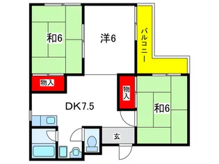 山下マンション【2階】の間取り
