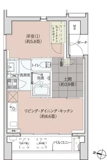 イグレクス【8階】の間取り