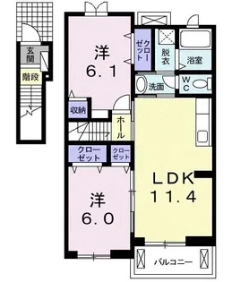 フローラsk【2階】の間取り