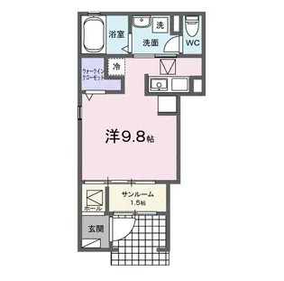 エイス クラウディア【1階】の間取り