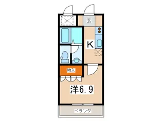 ベル・グラース(高崎市貝沢町)【2階】の間取り