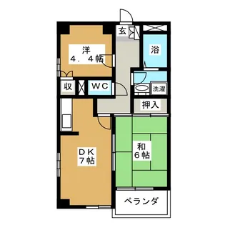 青山コーポA【3階】の間取り