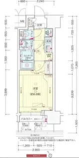 プレサンス大国町アドロッソ【2階】の間取り