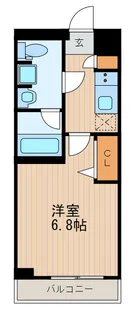 スクエアシティ鶴見フェルクルール【4階】の間取り