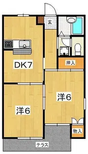 メゾン中庭【1階】の間取り