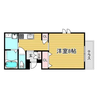 ヴィラージュ岡本【1階】の間取り