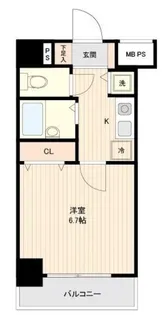 メインステージ日本橋人形町【6階】の間取り