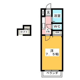 ハイツジュビロ【2階】の間取り