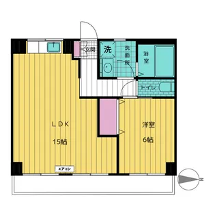 コーポラスグリーンシティ【2階】の間取り