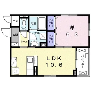 ルフト【2階】の間取り