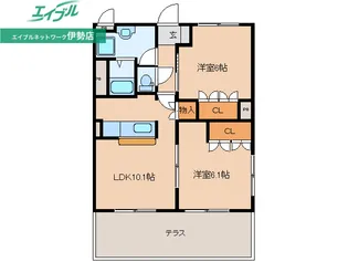 ルーエンハイム【1階】の間取り