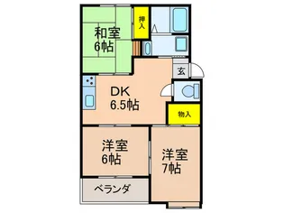トリヴァンベール森【2階】の間取り