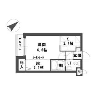 グランメール八軒東【3階】の間取り