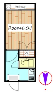 アーバンコート高崎【2階】の間取り