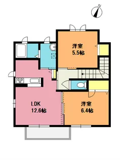 ハイツアヴィニールII【2階】の間取り