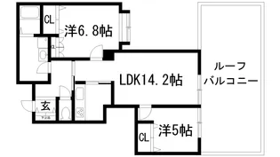 グランドール宝塚【3階】の間取り