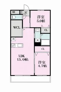 Growth Nishiki【4階】の間取り