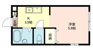 サニーハイツ新川【2階】の間取り