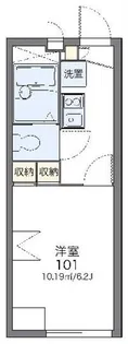 レオパレスエキノックスC【1階】の間取り