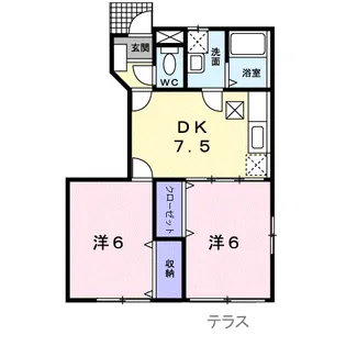 リセスガーデンII【1階】の間取り