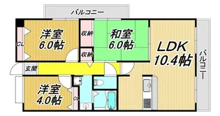 ヴェール園田【4階】の間取り