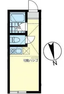 ユナイト能見台エルドレッド【1階】の間取り