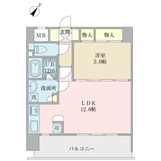 グランネス横濱公園【8階】の間取り