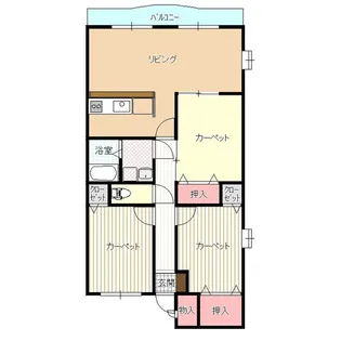 エンジェルパークサイドI【3階】の間取り