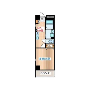 URBAN FLATS北上【2階】の間取り