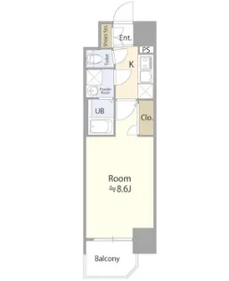 エスリード名古屋東別院【3階】の間取り