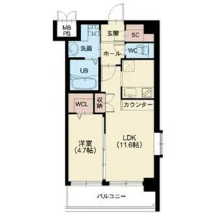 スプランディッド新大阪EAST【3階】の間取り