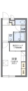 レオパレスガーデン ヴィラ【1階】の間取り