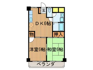 グリ-ンハイム【2階】の間取り