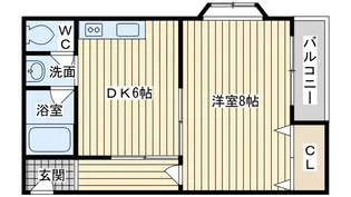 ガーデンパレス茨木【4階】の間取り