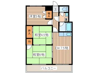 平岸グランドハイツ【3階】の間取り