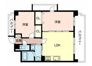 メゾンパンデュール【4階】の間取り