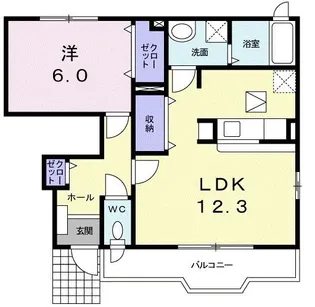 コルティーレ【1階】の間取り