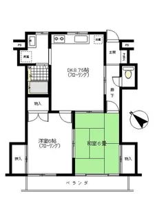 アインハイムII【1階】の間取り