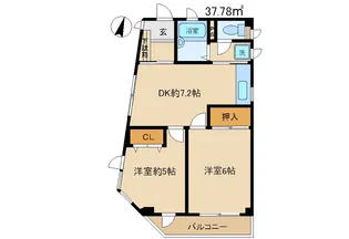 ブランシェ南高崎【2階】の間取り